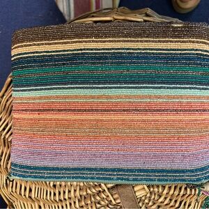 Anthropologie Colorful Striped Clutch